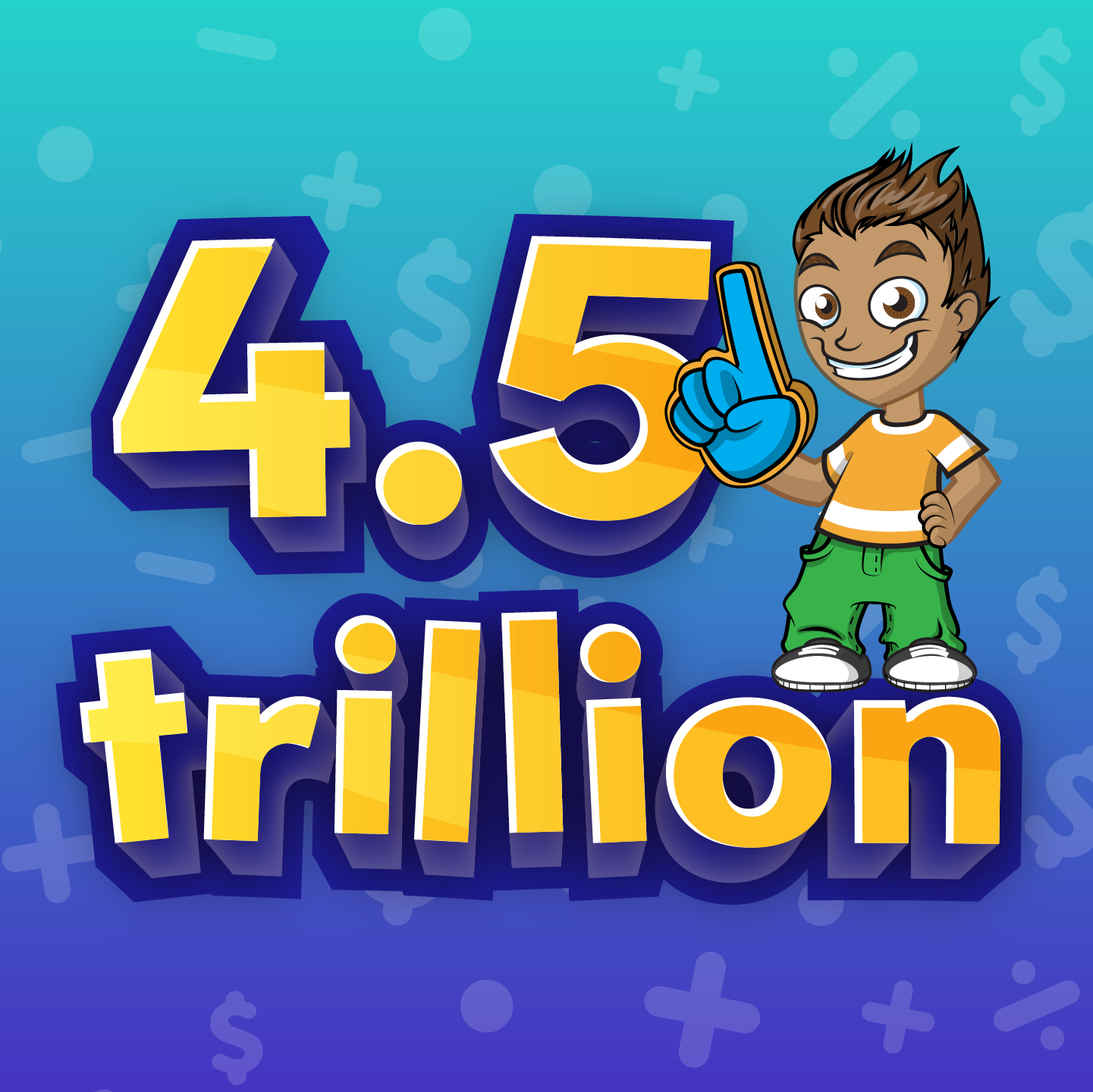 $1 Million logo, Do math, pay it forward.