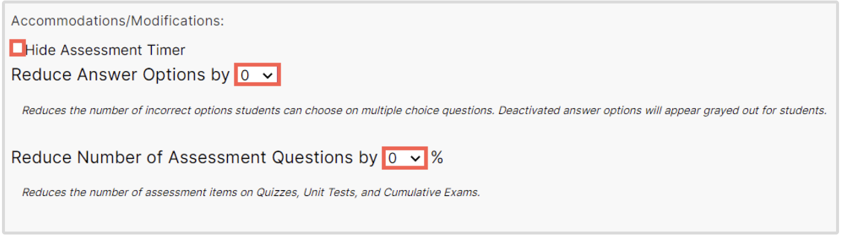 Accommodations/Modifications in Edgenuity courses