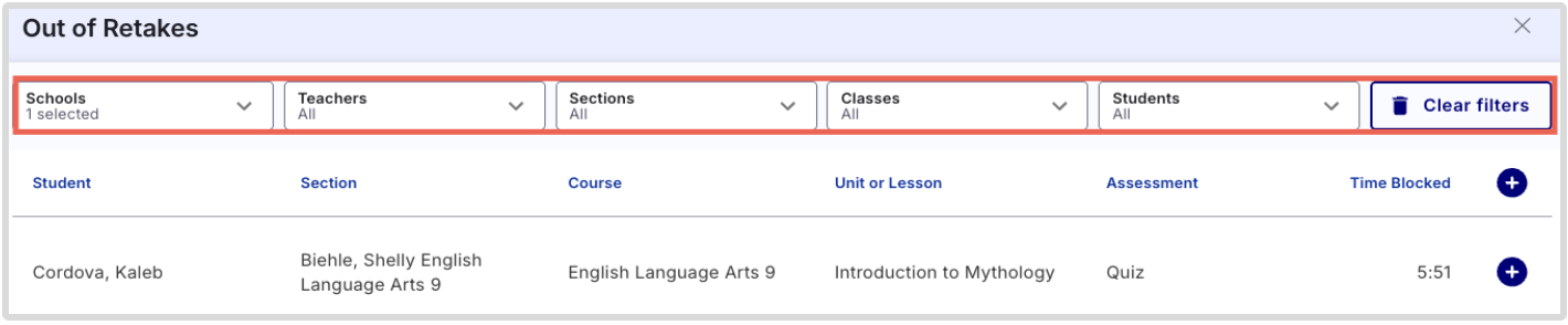 Imagine EdgeEX filtering educator launchpad widgets